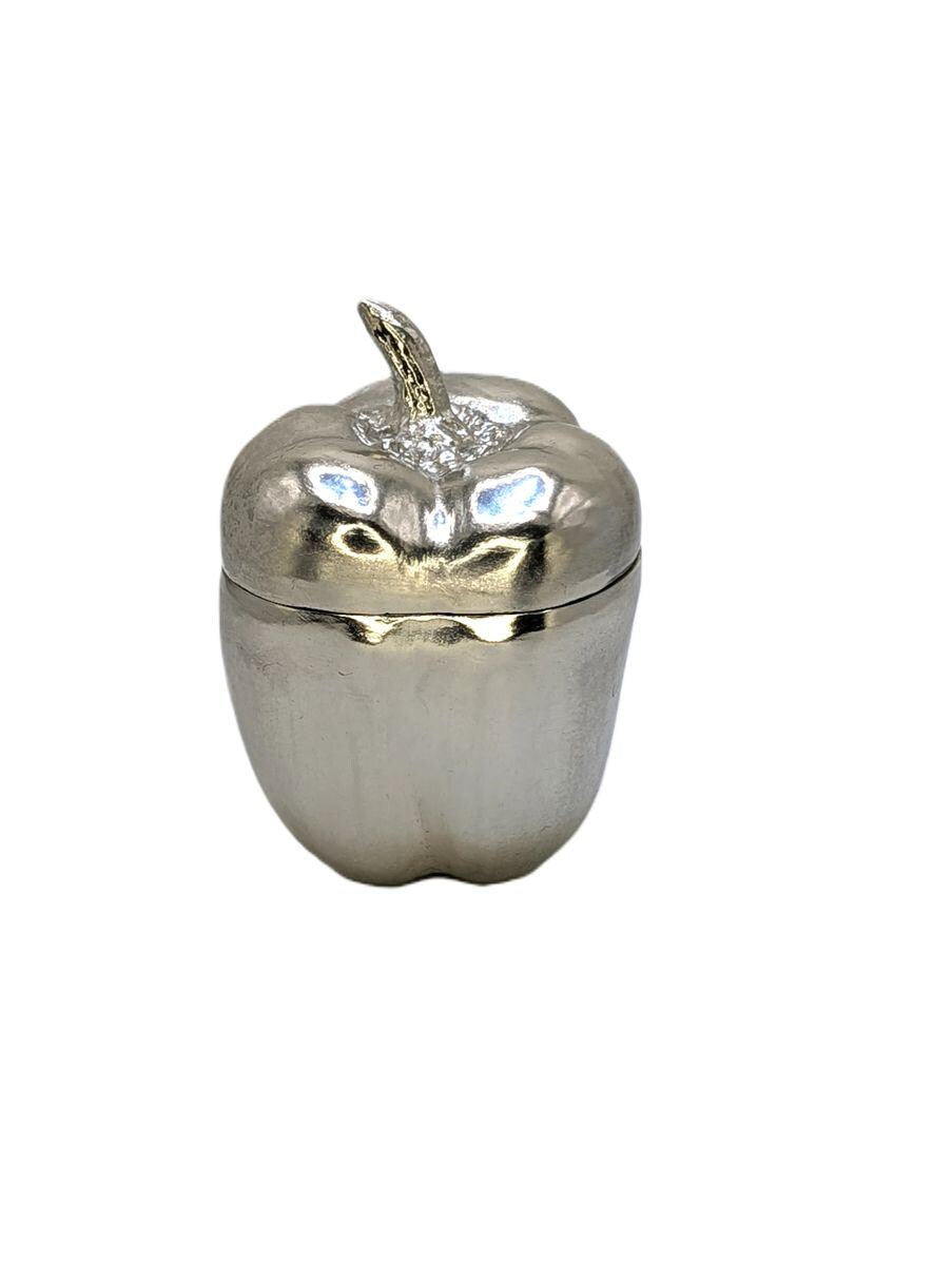Bell Pepper Pewter Multifunctional Small Jar Box Inspired by Nature