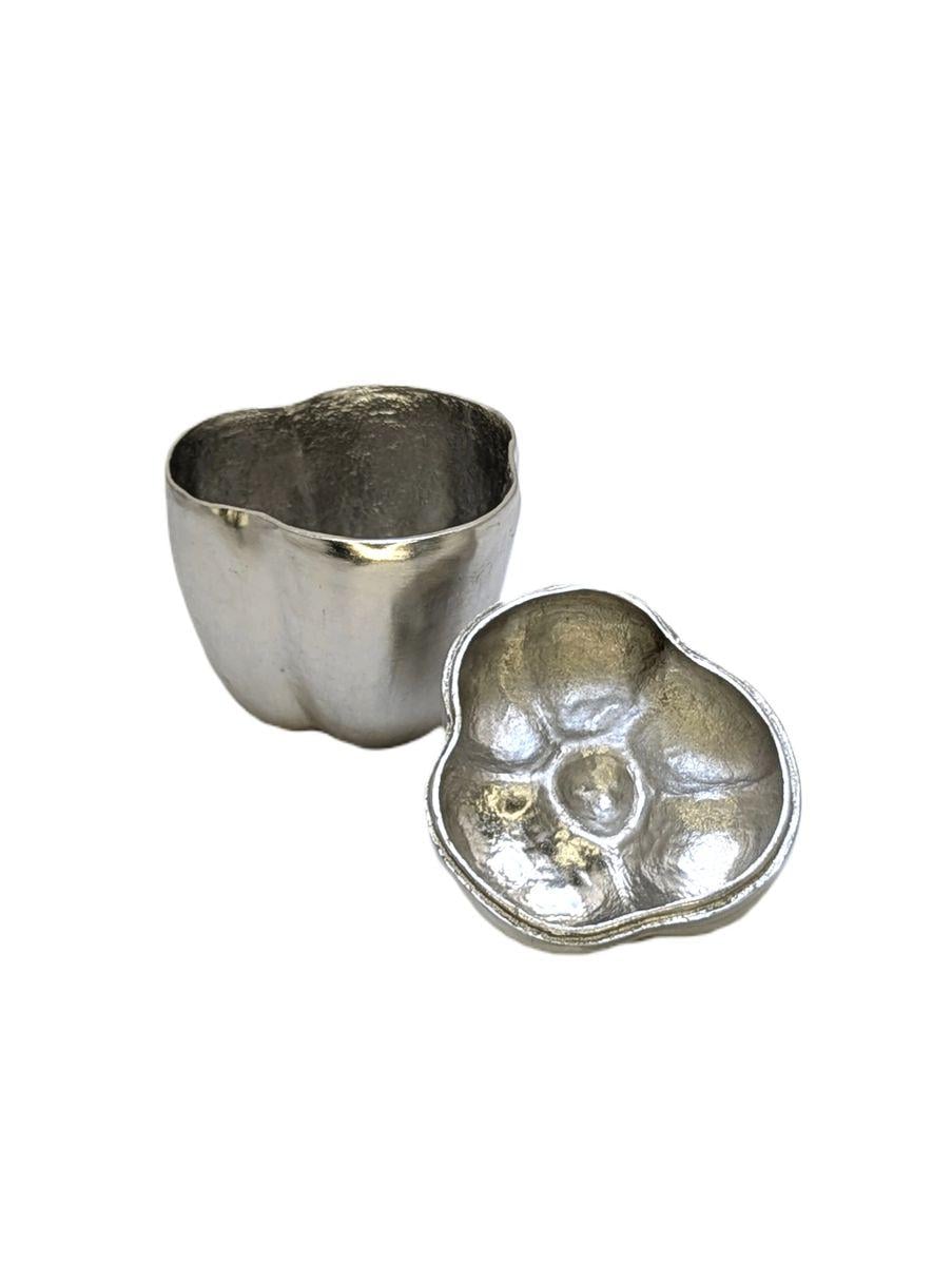Bell Pepper Pewter Multifunctional Small Jar Box Inspired by Nature