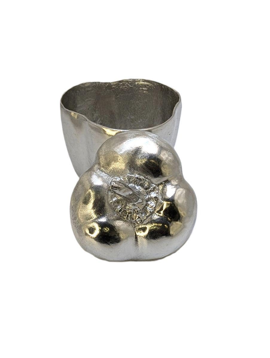 Bell Pepper Pewter Multifunctional Small Jar Box Inspired by Nature