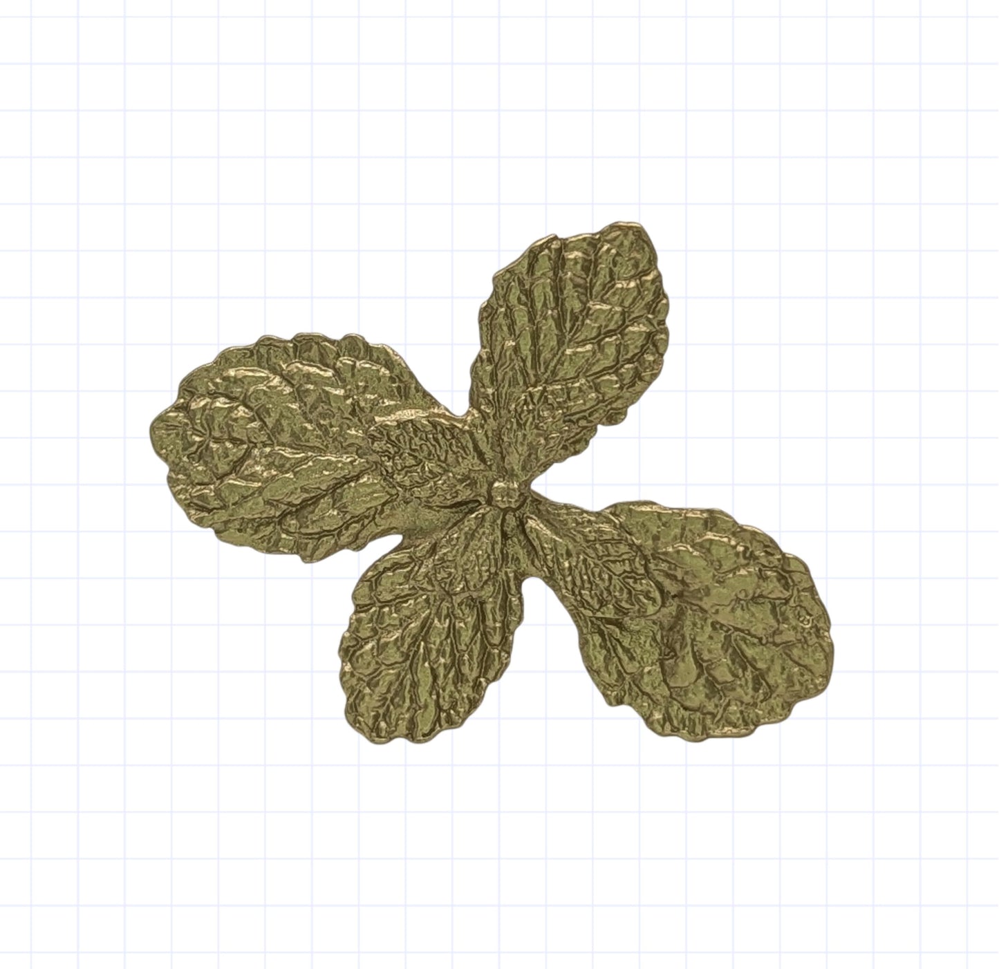 Mint Herb Pewter Napkin Rings Set of 4 Inspired by Nature