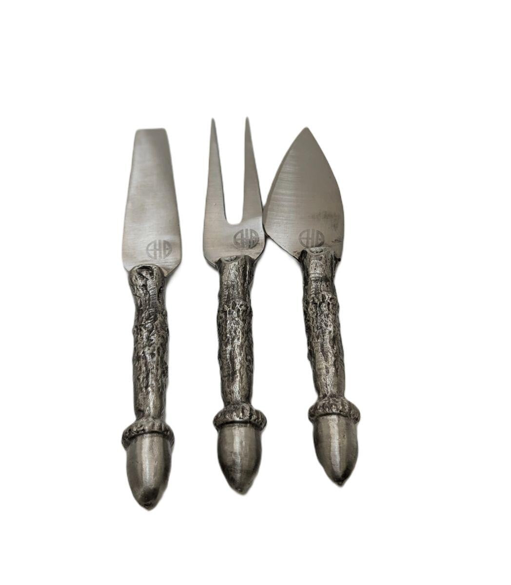 Handmade Acorn Hostess Cheese Set Inspired by Nature