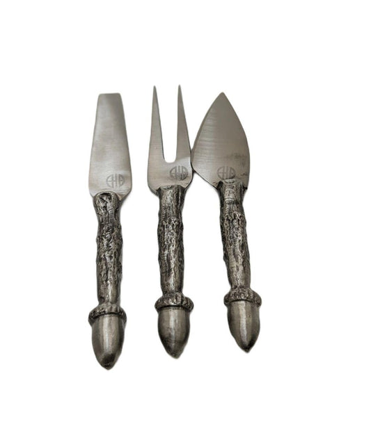 Handmade Acorn Hostess Cheese Set Inspired by Nature