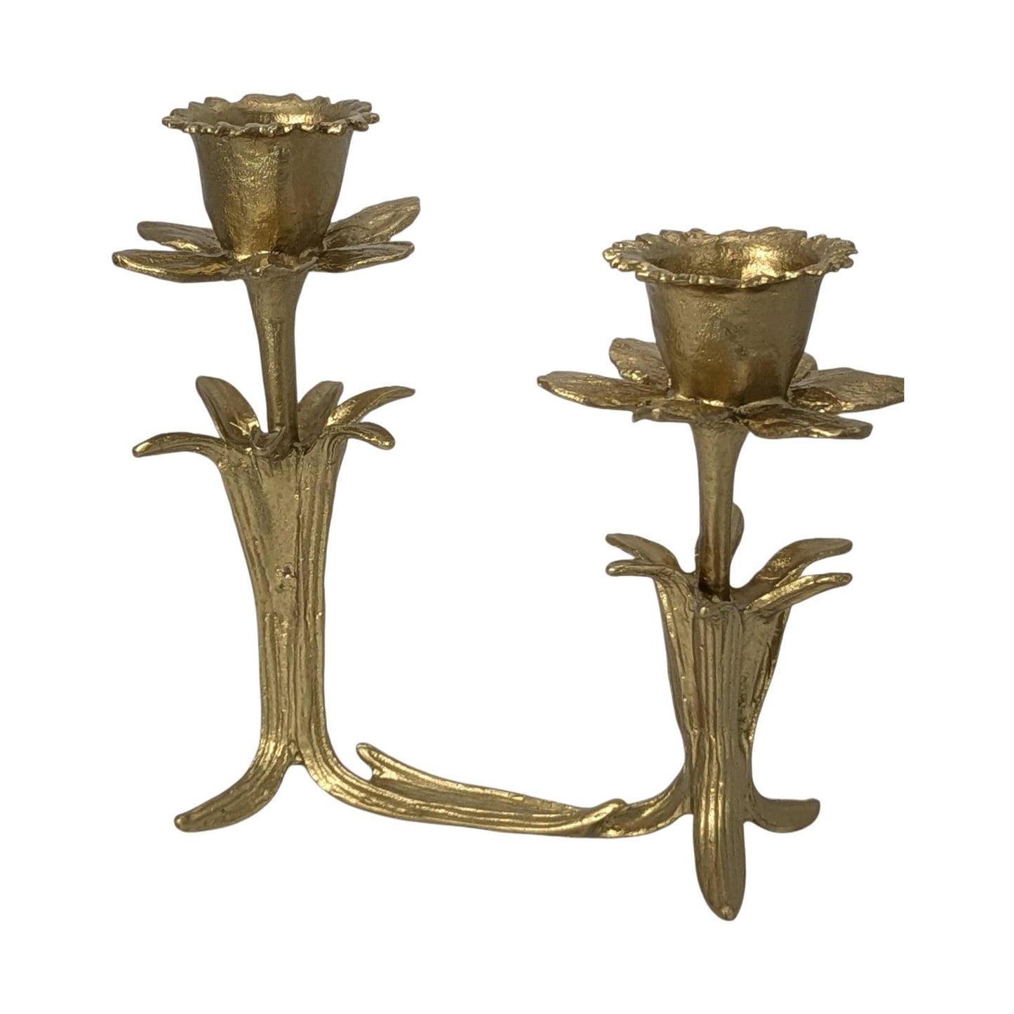 Daffodil Pewter Double Candle Holder Home Decor Inspired by Nature