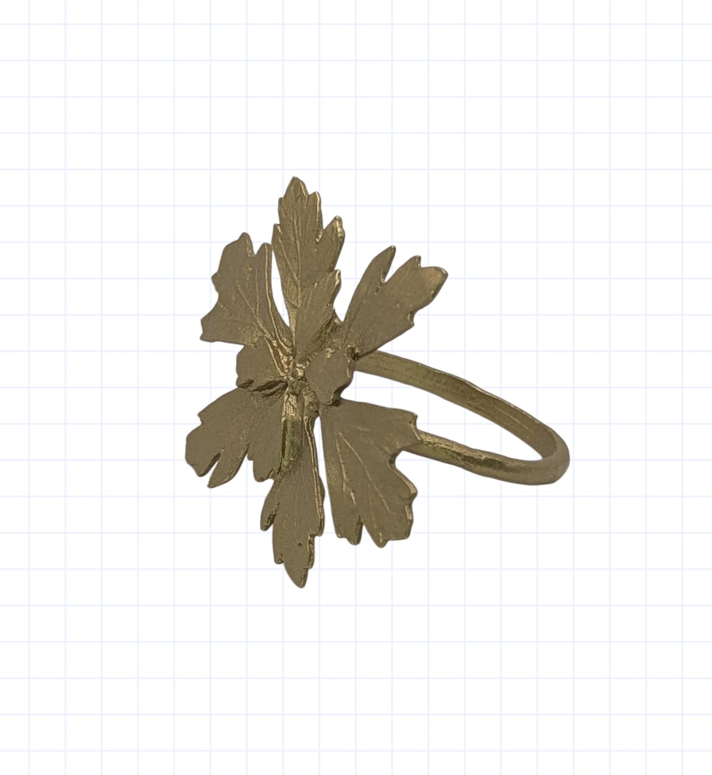 Presley Herb Pewter Napkin Ring Set of 4 Inspired by Nature