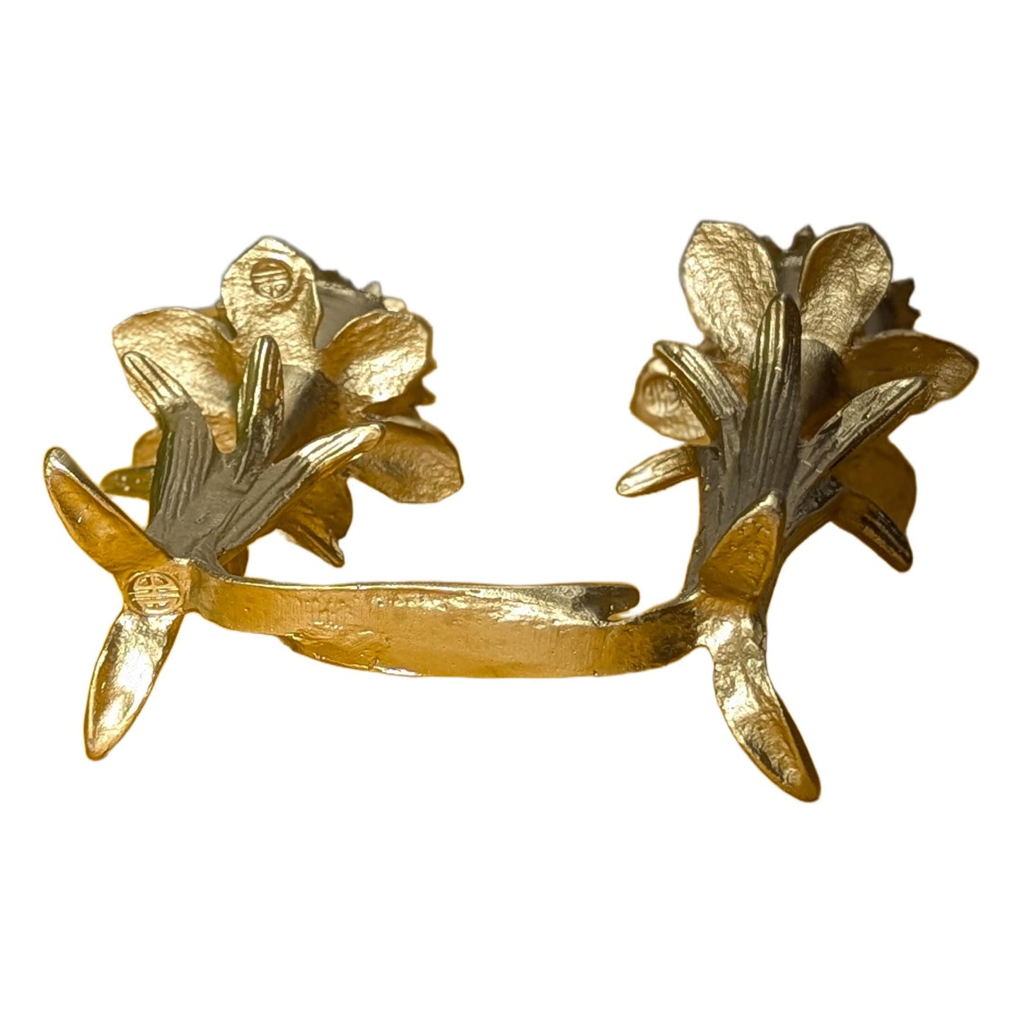 Daffodil Pewter Double Candle Holder Home Decor Inspired by Nature