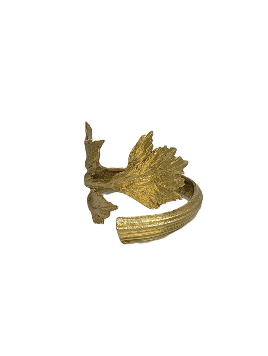 Celery Pewter Adjustable Napkin Ring Set of 4 Inspired by Nature