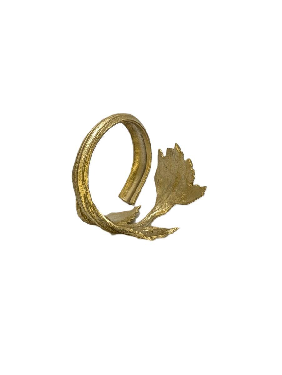 Celery Pewter Adjustable Napkin Ring Set of 4 Inspired by Nature