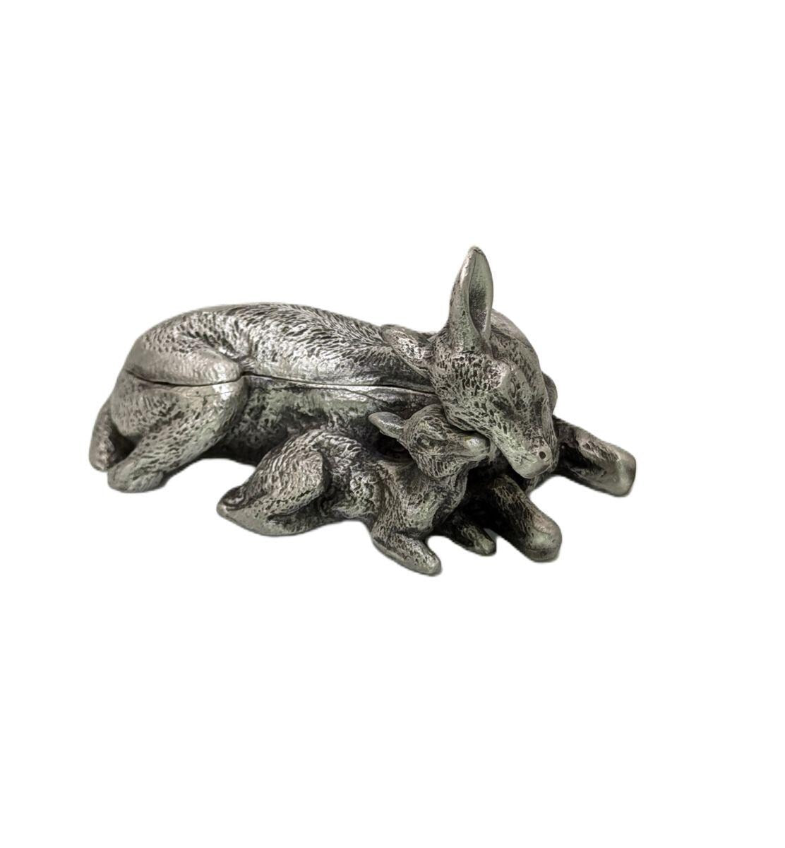 Luv u Mom Deer Multifunctional Pewter Box Decor