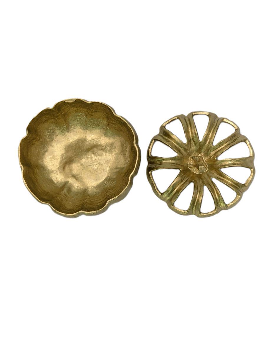 Pumpkin Pewter Multifunctional Box Decor Inspired by Nature
