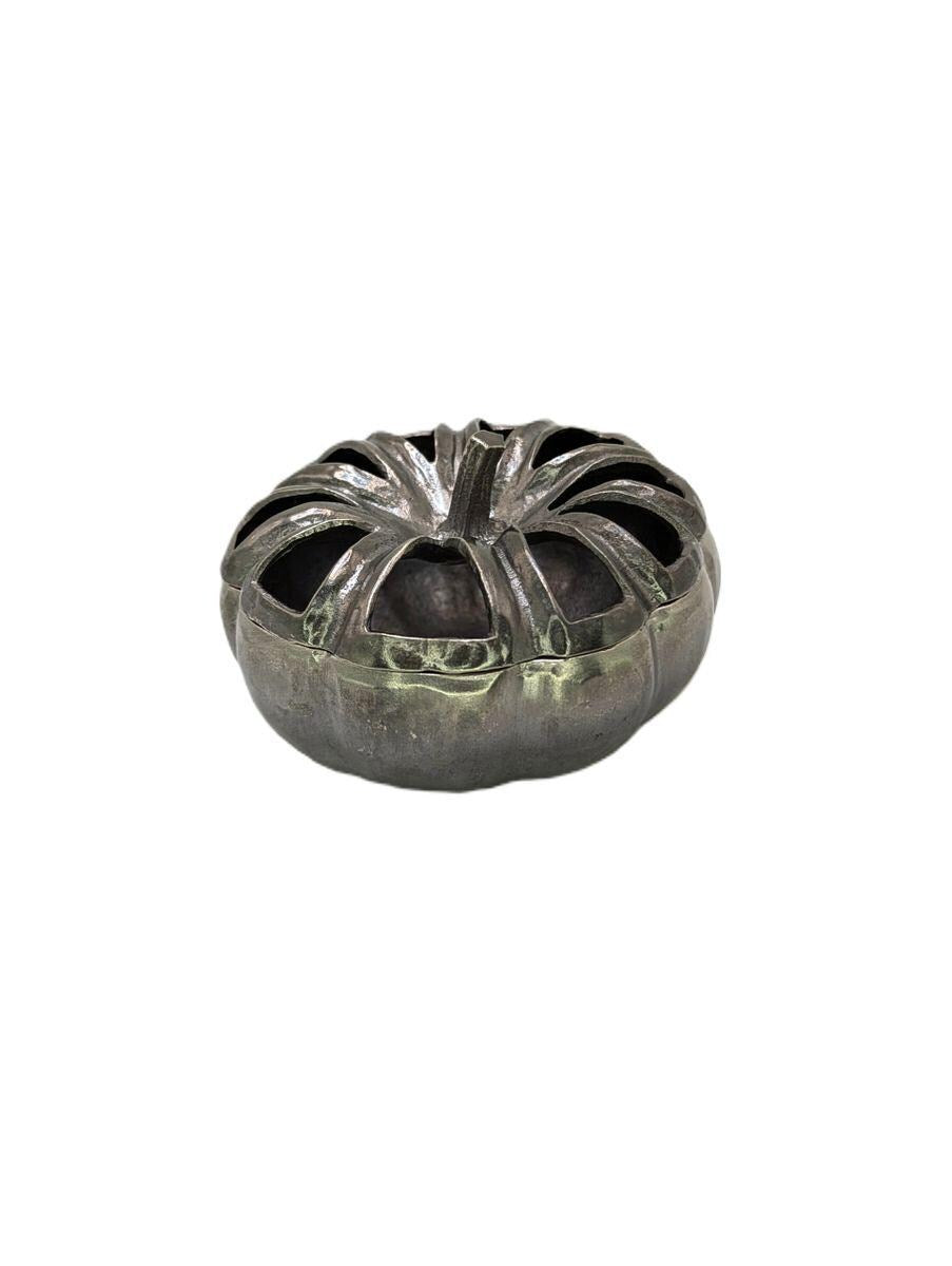 Pumpkin Pewter Multifunctional Box Decor Inspired by Nature