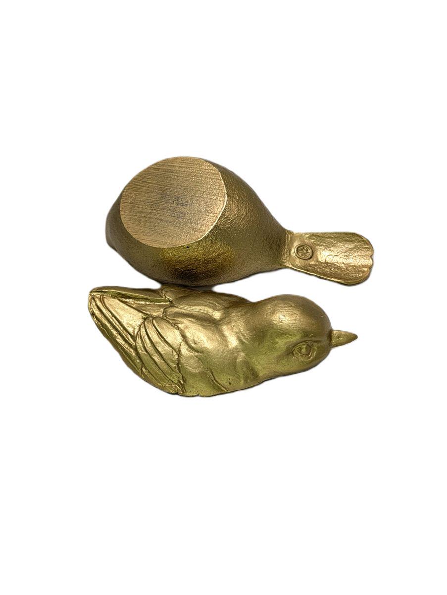 Sparrow Multifunctional Pewter Box Decor Inspired by Nature Collectible