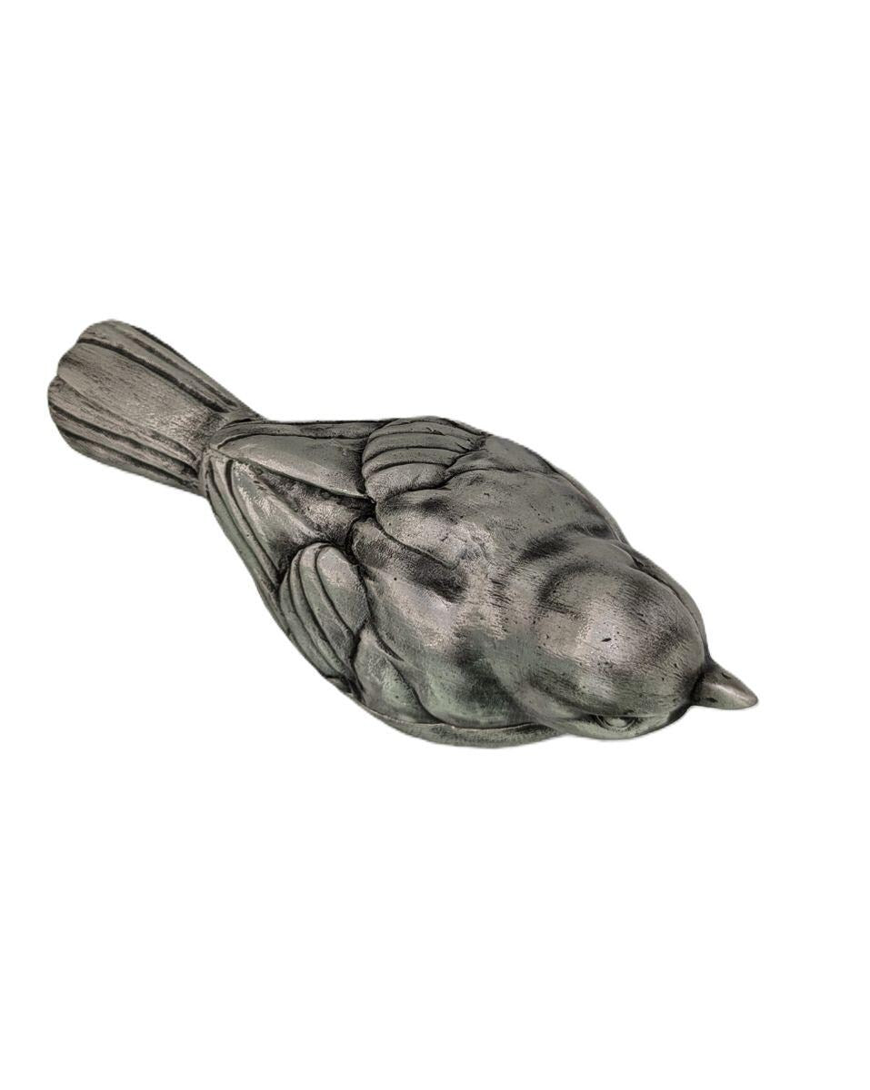 Sparrow Multifunctional Pewter Box Decor Inspired by Nature Collectible