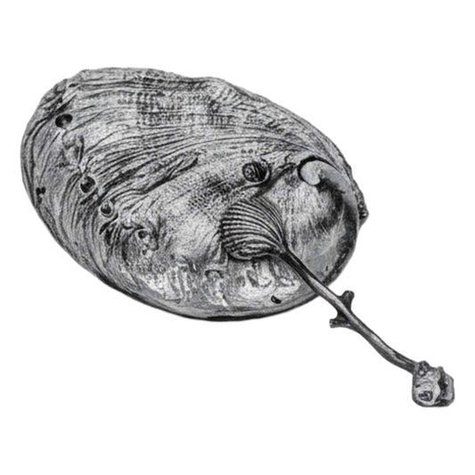 Abalone Shell Decorative Pewter Salt Dish Inspired by Nature