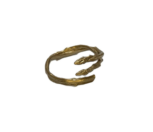 Asparagus Adjustable Pewter Napkin Ring Set of 4 Inspired by Nature