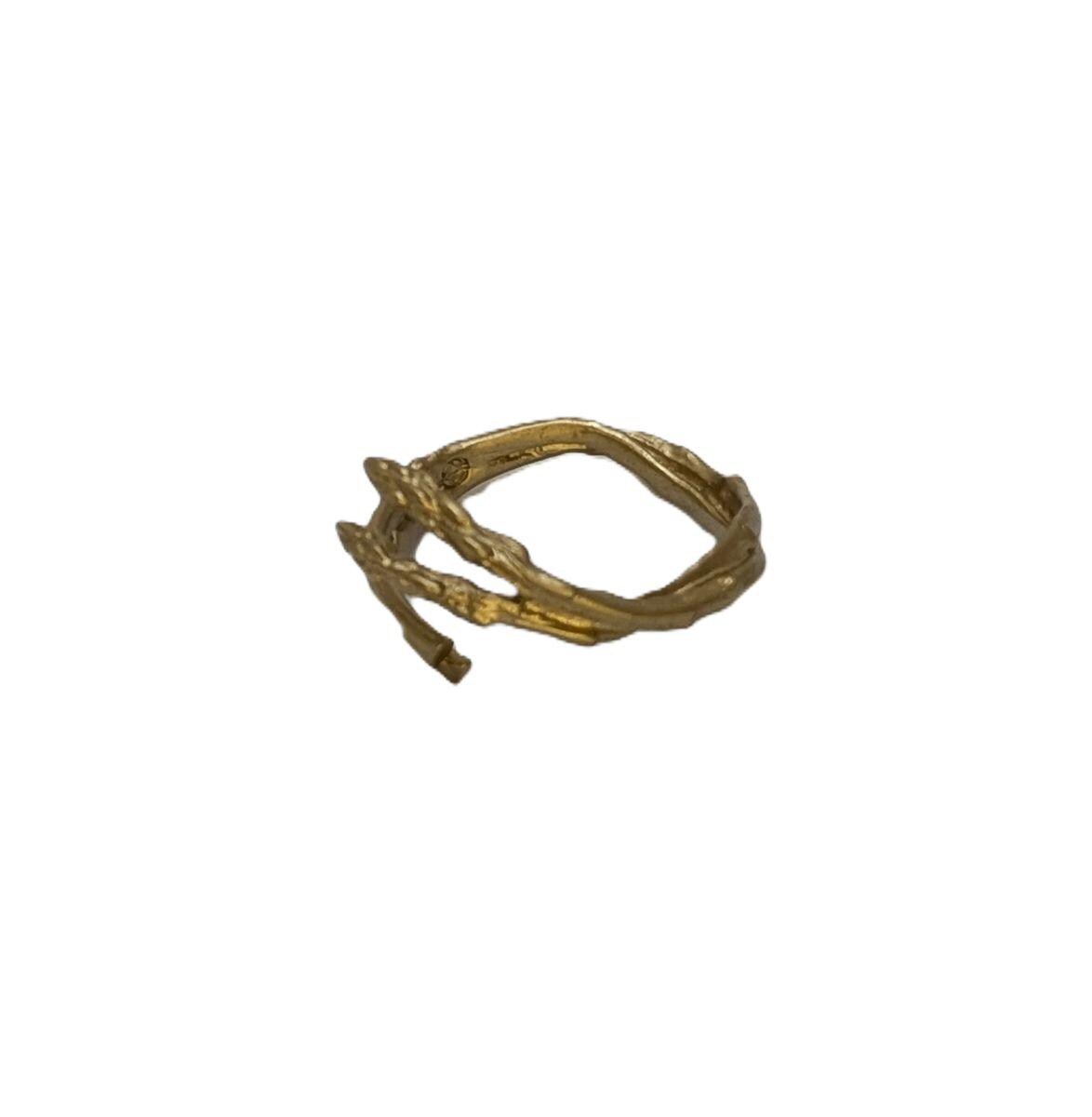 Asparagus Adjustable Pewter Napkin Ring Set of 4 Inspired by Nature