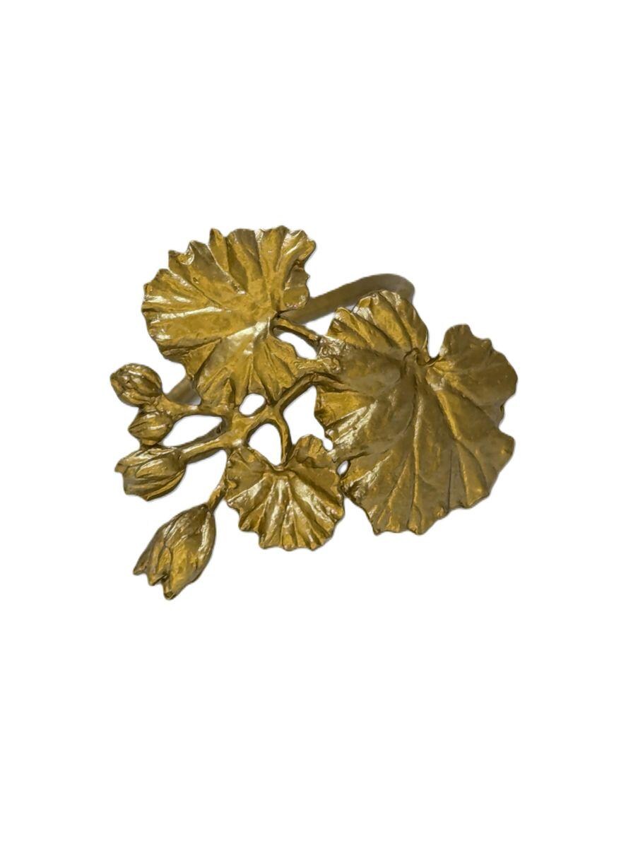 Geranium Pewter Napkin Ring Set of 4 Inspired by Nature