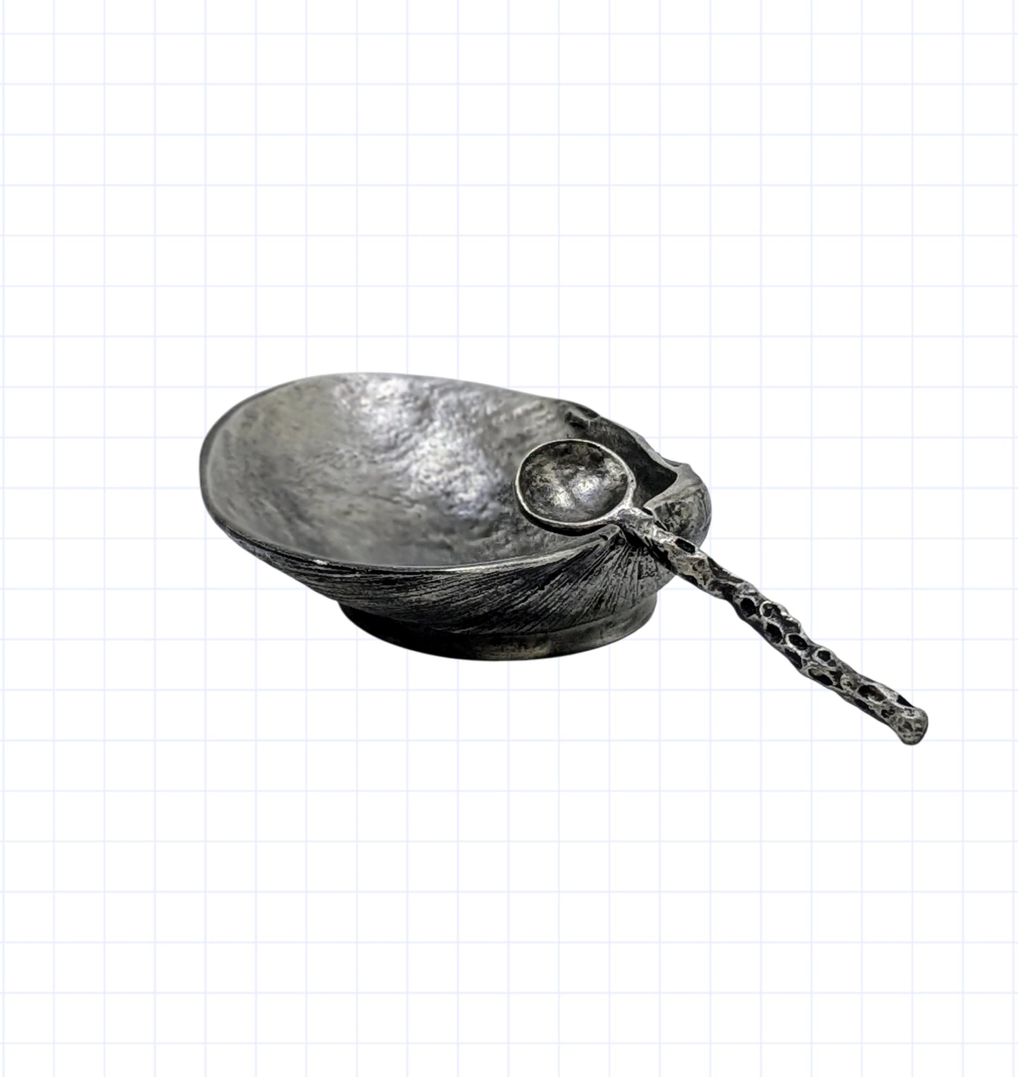 Seashells Pewter Salt Dish Inspired by Nature Home Decor