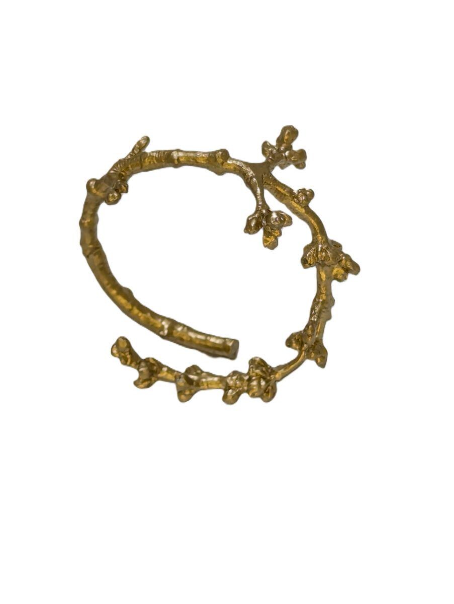 Maple Spring Buds Adjustable Pewter Napkin Ring Set of 4 Inspired by Nature