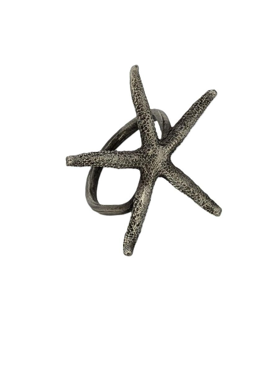 Finger Starfish Pewter Napkin Ring Set of 4 Inspired by Nature