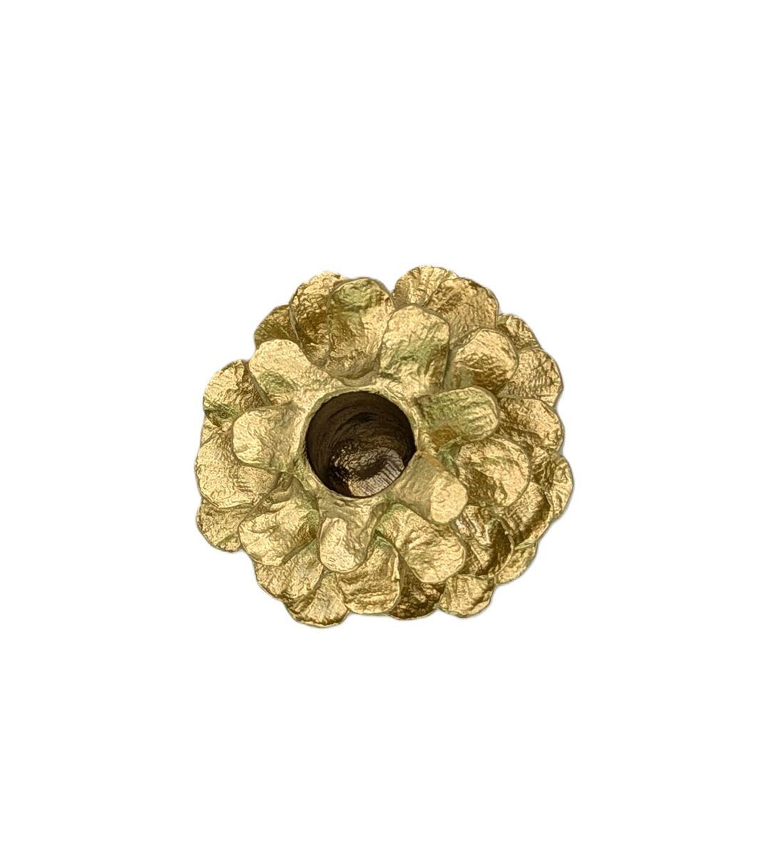 Pinecone Pewter Paperweight Pen Holder Decor Inspired by Nature