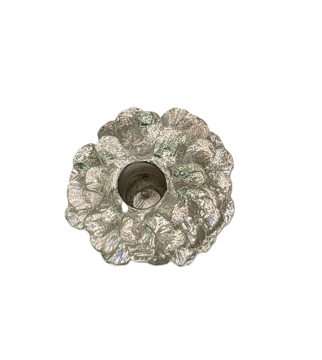 Pinecone Pewter Paperweight Pen Holder Decor Inspired by Nature