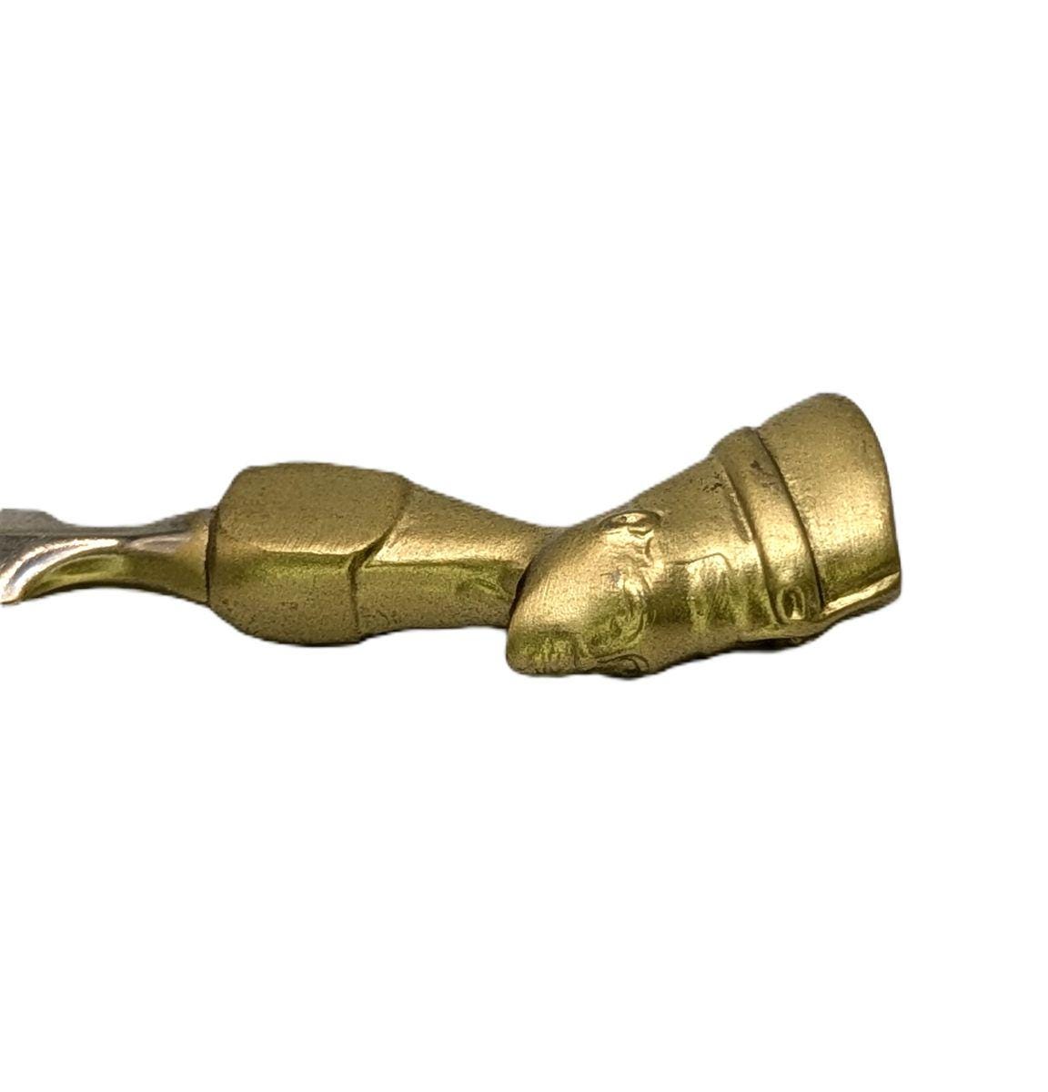 Nubian Nefertiti Pewter Letter Opener Collectible Desk Decor