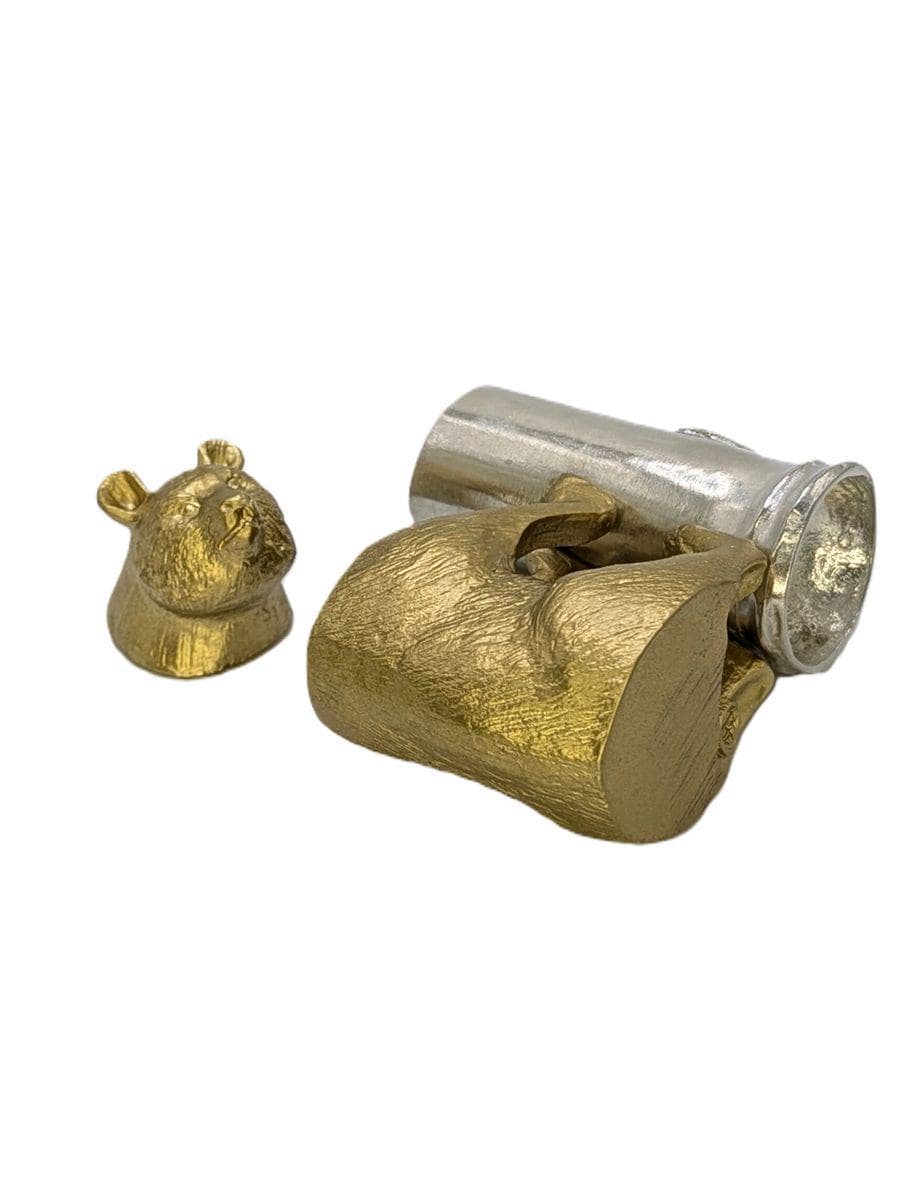 Giant Panda Bamboo Unique Pewter Pen Holder & Hideout Box Decor