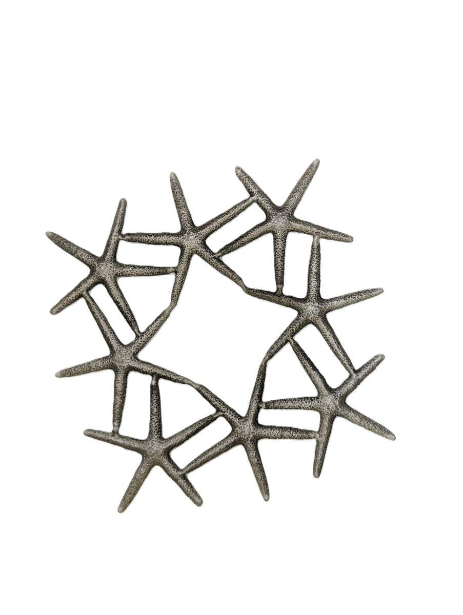 Finger Pewter Starfish Trivet Home Decor Inspired by Nature