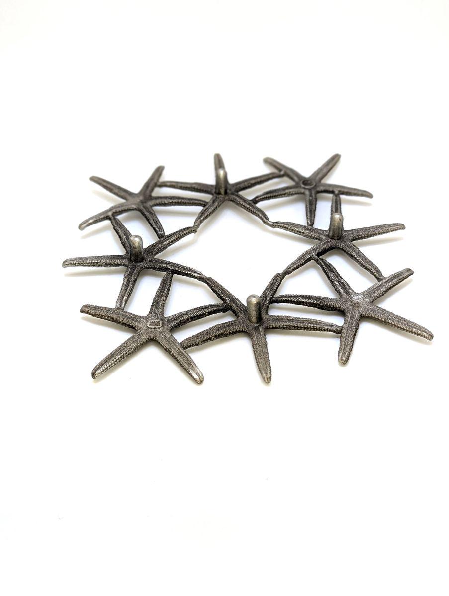 Finger Pewter Starfish Trivet Home Decor Inspired by Nature