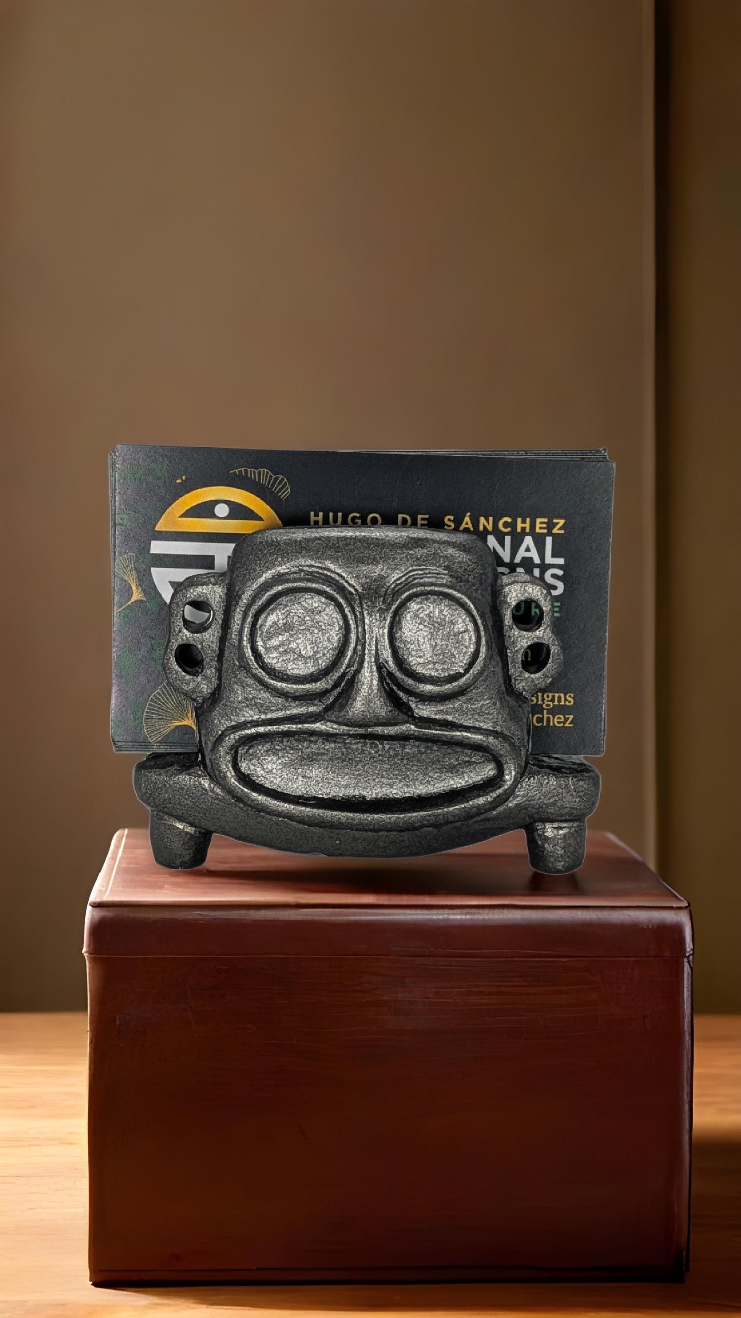 Taino God Baibrama Businesses Card Holder Desk Decor Collectible