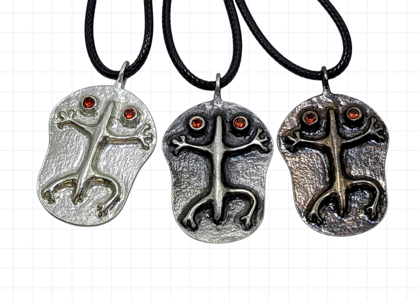 Coquí Taino Pewter Pendant Urban Style