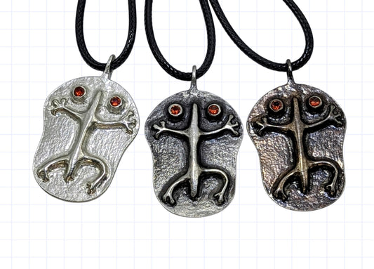 Coquí Taino Pewter Pendant Urban Style