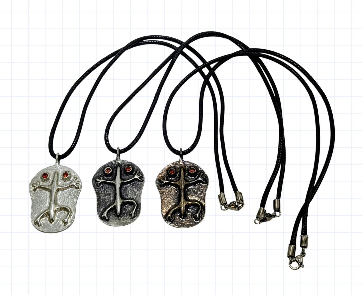 Coquí Taino Pewter Pendant Urban Style