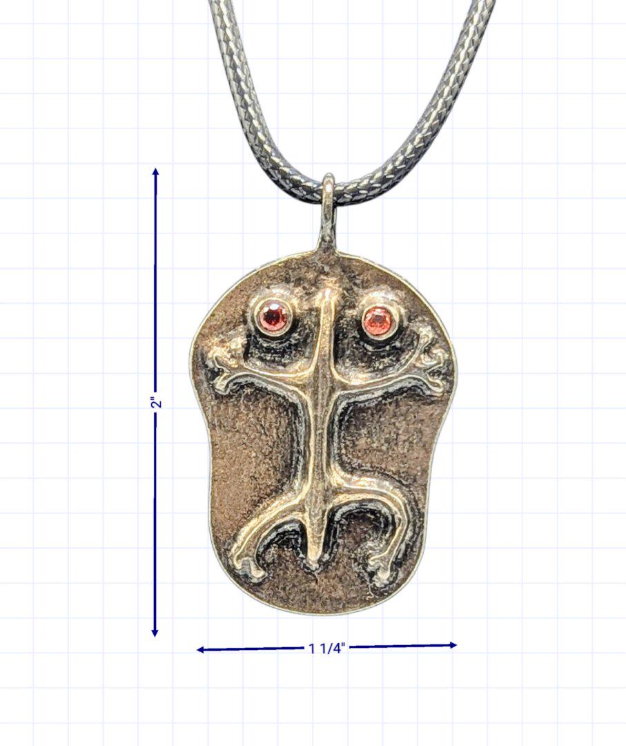 Coquí Taino Pewter Pendant Urban Style