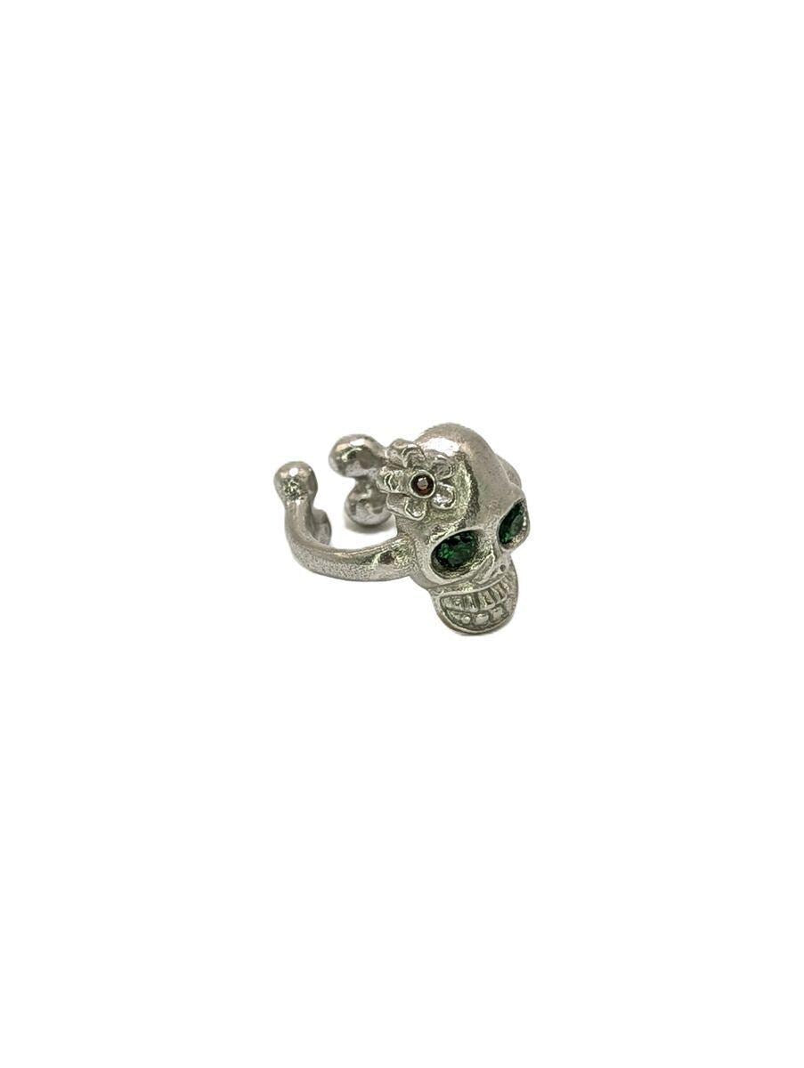 Skull Halloween Catrina Pewter Adjustable Ring