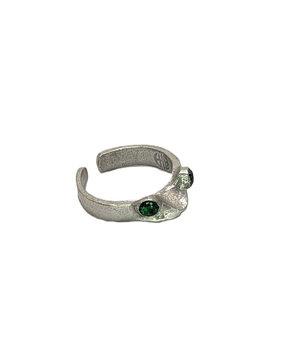 Prince Frog Charming Pewter Adjustable Ring