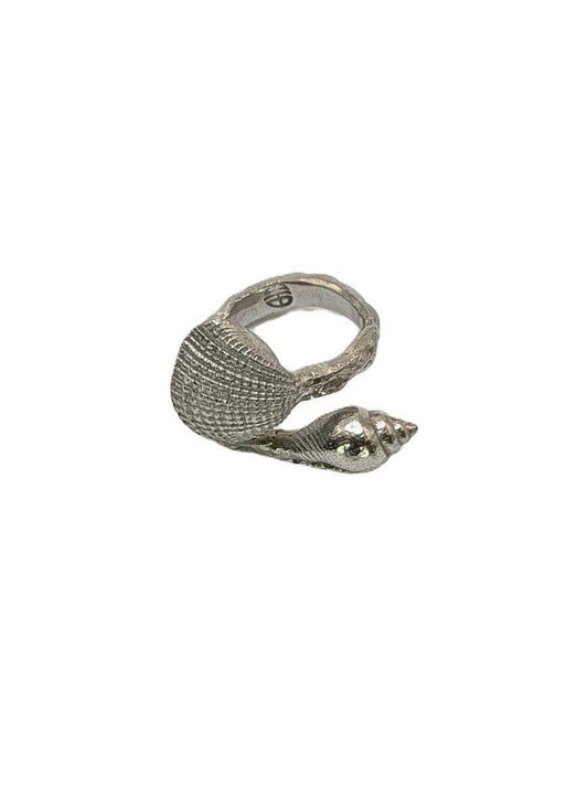 Seashells Adjustable Pewter Ring Inspired by Nature