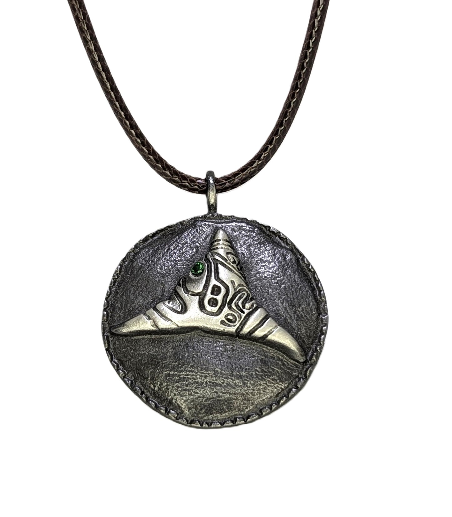 Taino Heritage Trigonolito Pewter Pendant