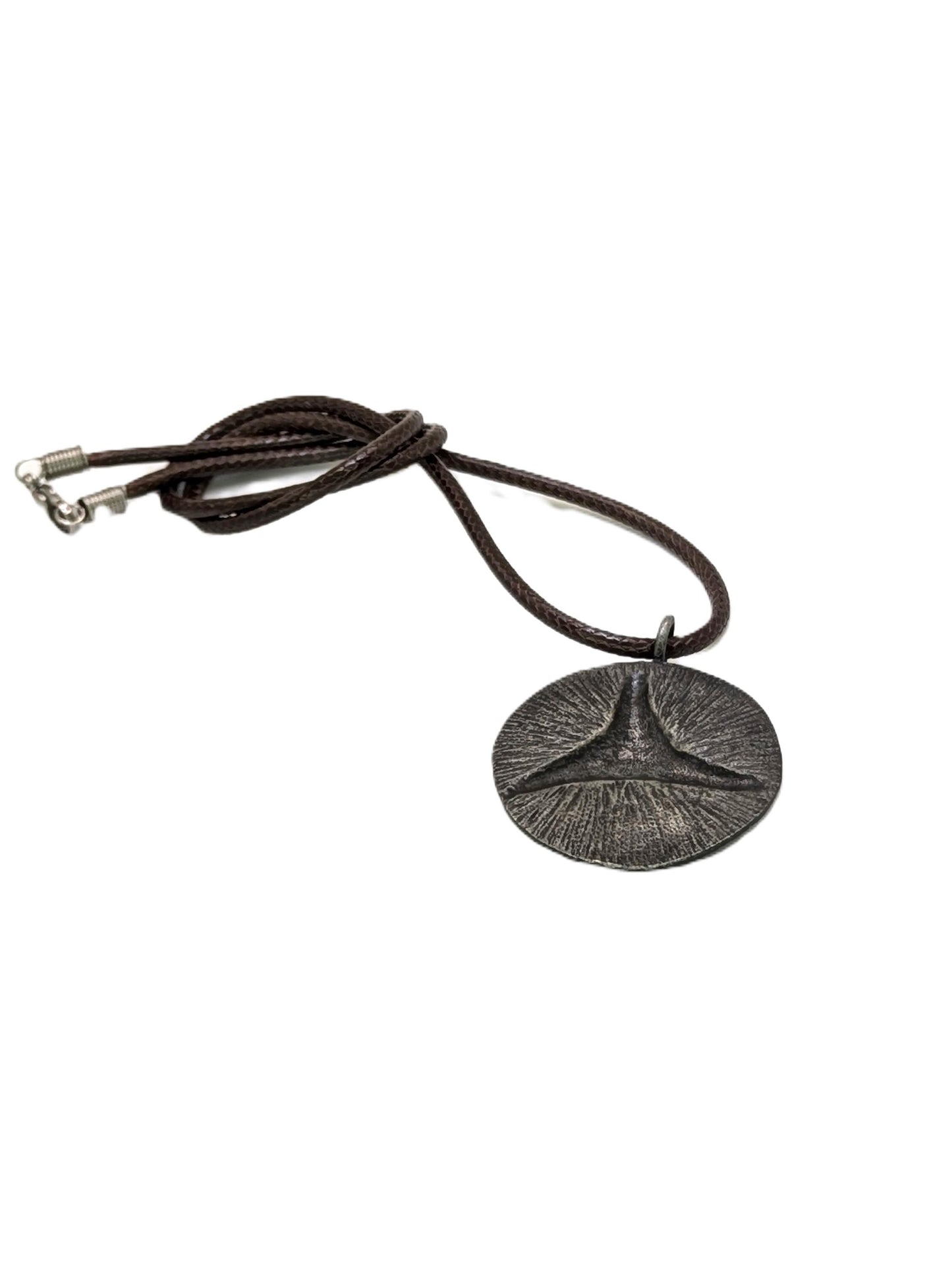 Taino Heritage Trigonolito Pewter Pendant