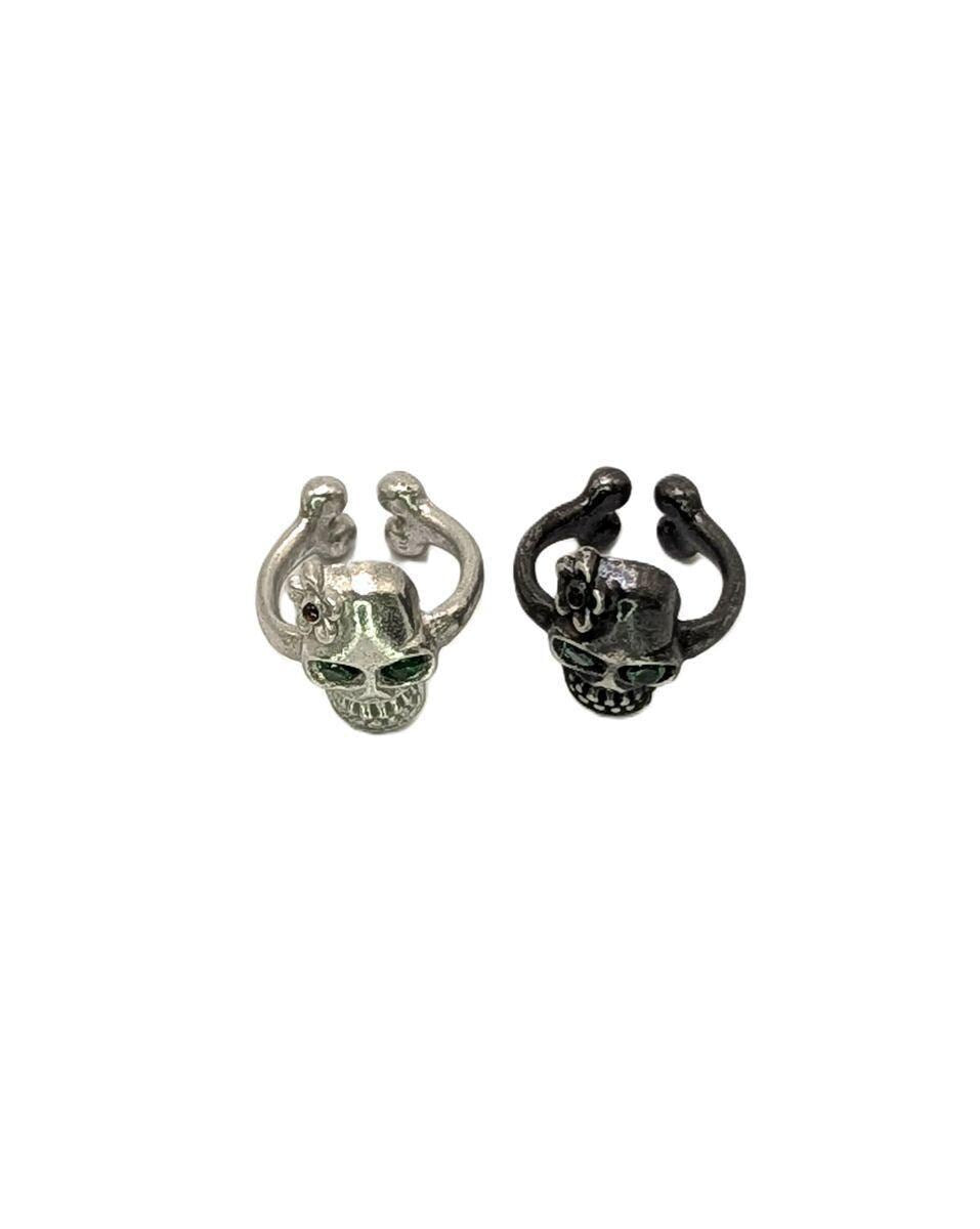 Skull Halloween Catrina Pewter Adjustable Ring