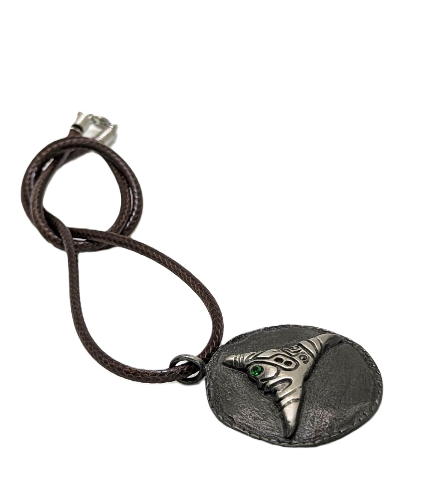 Taino Heritage Trigonolito Pewter Pendant