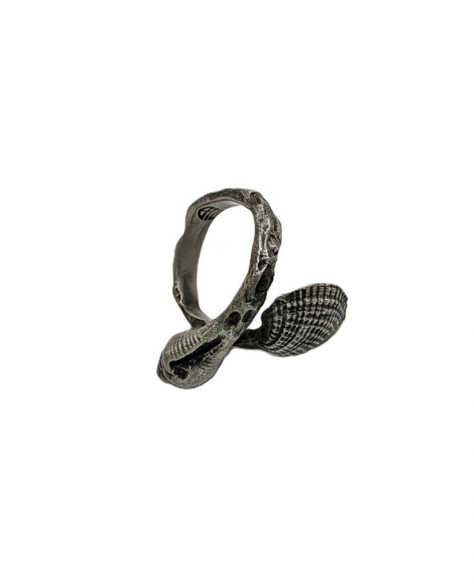 Seashells Adjustable Pewter Ring Inspired by Nature