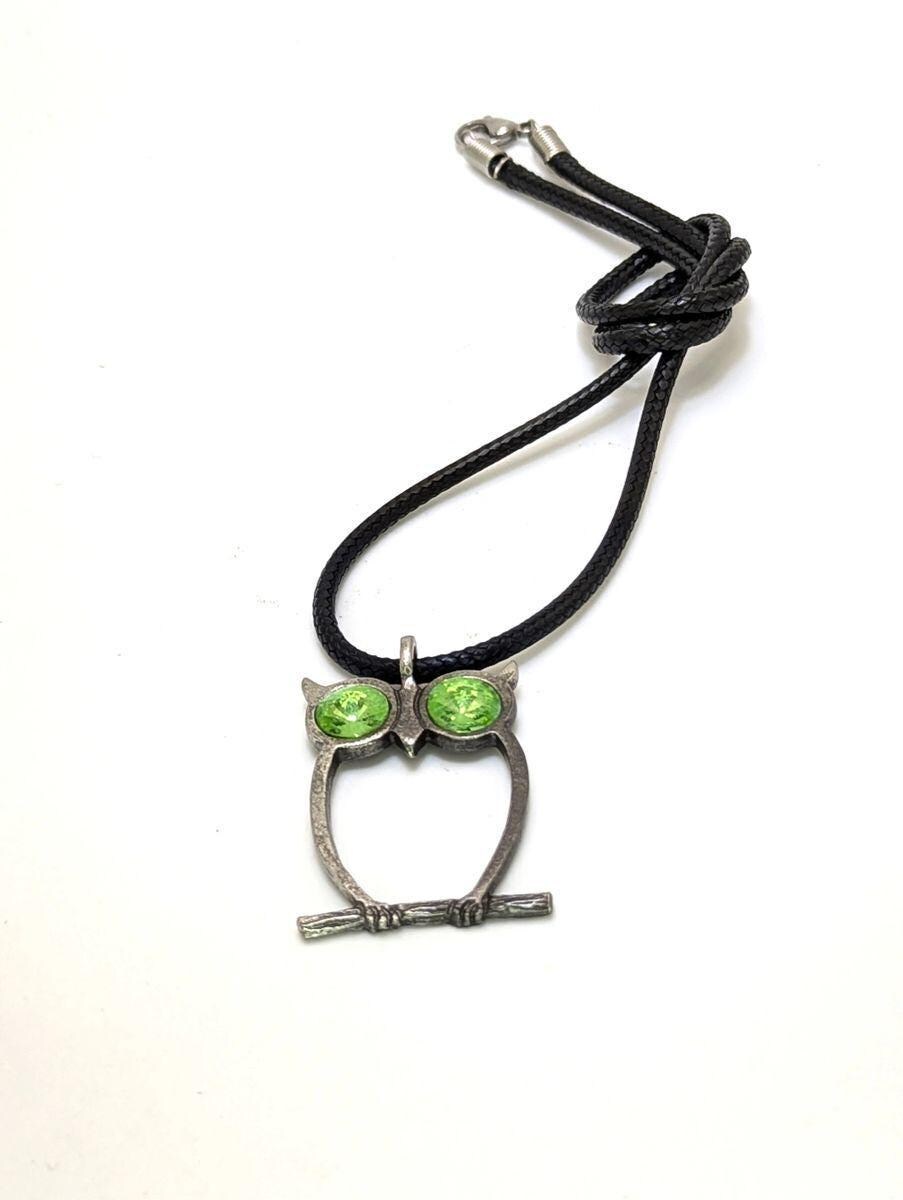 Owl Pewter Pendant Urban Style