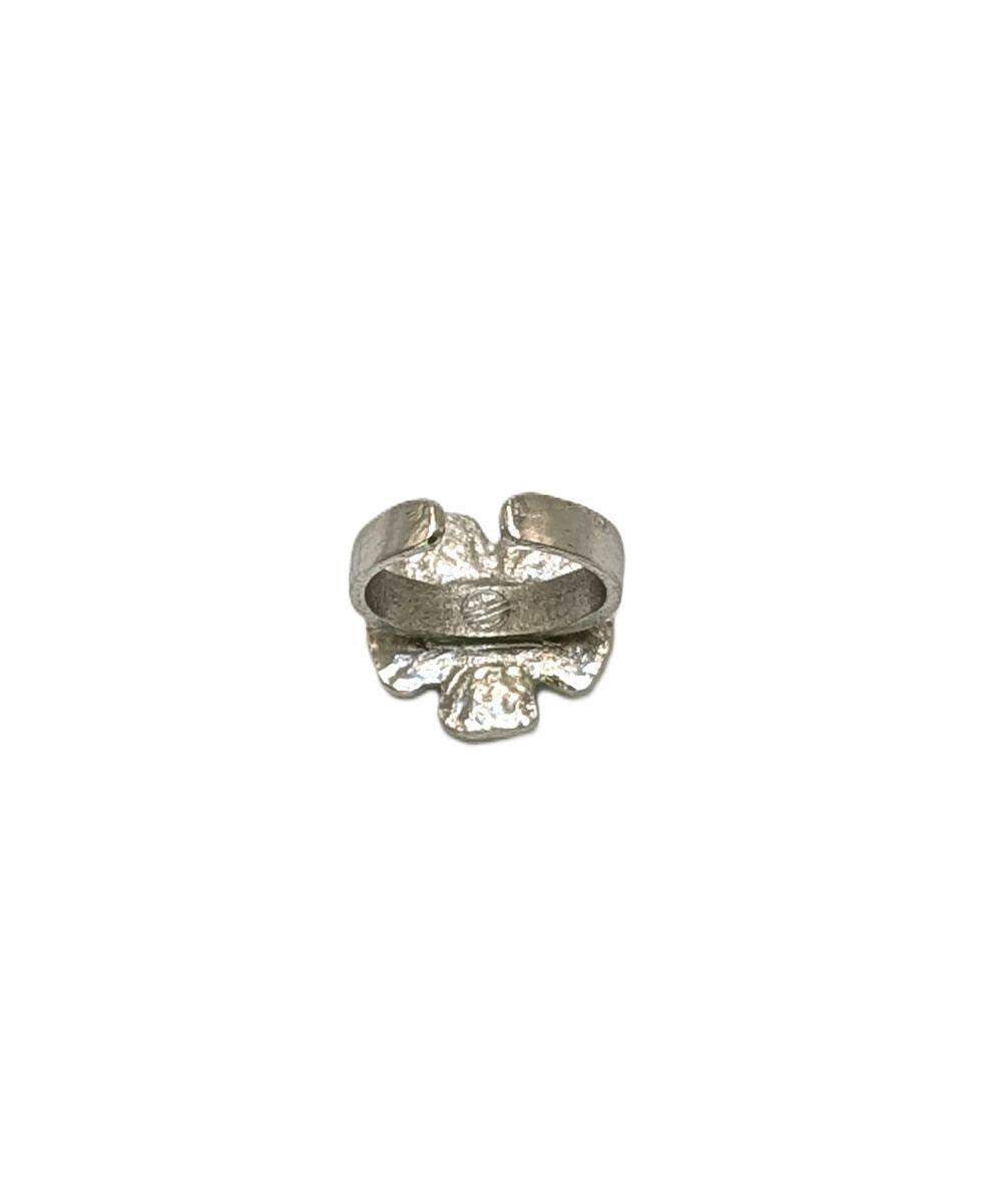 Stylish Black-eyed Susan Vine Pewter Adjustable Ring