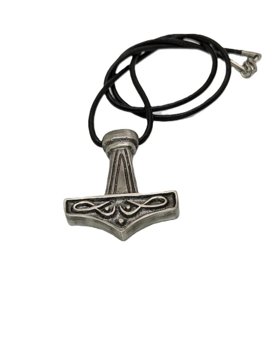 Thor Hammer Pewter Amulet Pendant