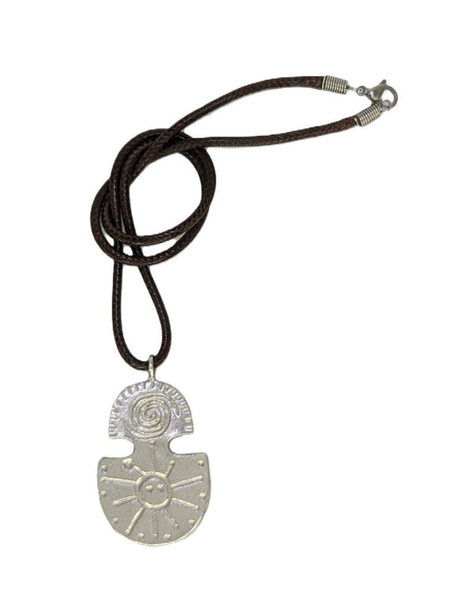 Taino Water & Sun Petroglyphs Pewter Pendant