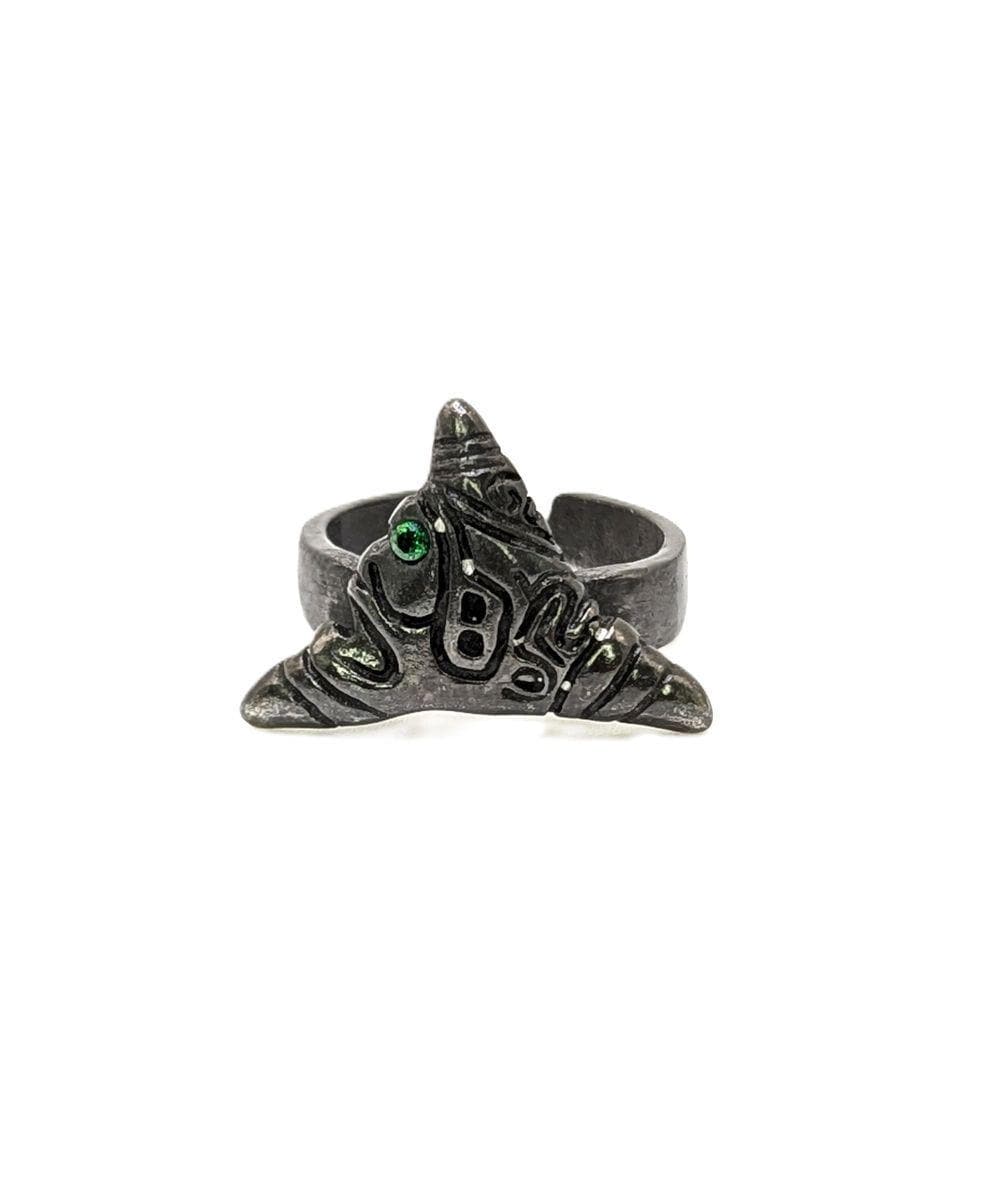 Taino Heritage Trigonolito Pewter Adjustable Ring