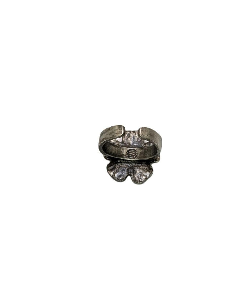Stylish Black-eyed Susan Vine Pewter Adjustable Ring