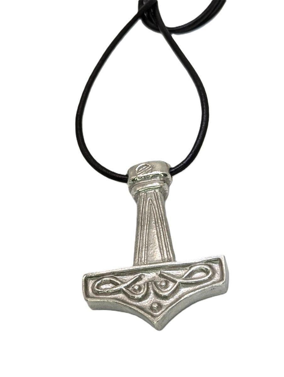 Thor Hammer Pewter Amulet Pendant