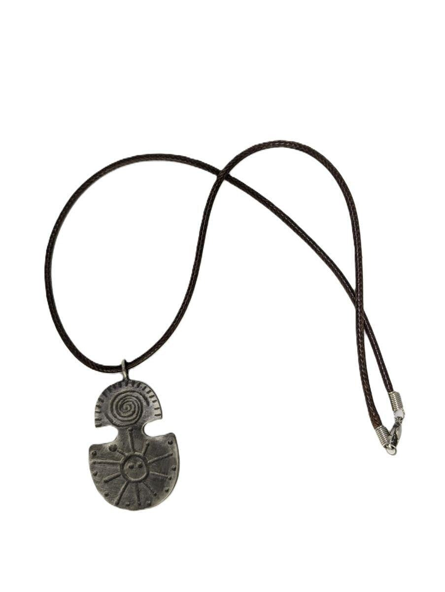 Taino Water & Sun Petroglyphs Pewter Pendant